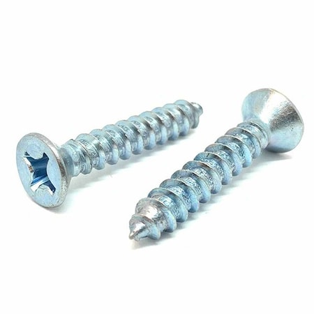 Boltsandnuts.Com Sheet Metal Screw, #14 x 2 in, Zinc Plated Steel Flat Head Phillips Drive, 35 PK 14D200PFHTSZ/AB-35